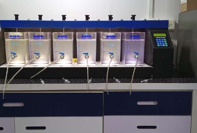 Equipos de ensayo del laboratorio